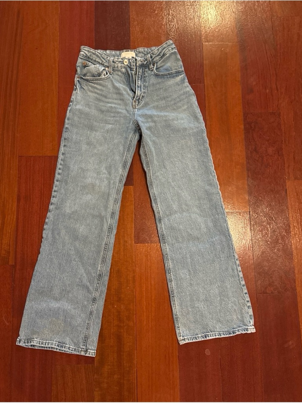 H&M Light Blue Wide‑Leg Jeans